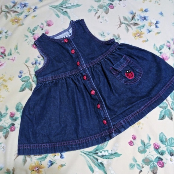 denim baby girl dress